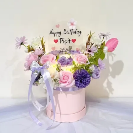 Bloom Box Akrilik Ucapan Ulang Tahun Majalengka